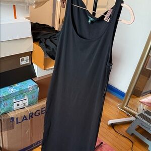 Polo by Ralph Lauren Black Asymmetrical Dress